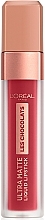 Fragrances, Perfumes, Cosmetics Ultra-Matte Liquid Lipstick - L'Oreal Paris Les Chocolats Ultra Matte Liquid Lipstick