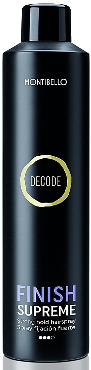 Strong Hold Hair Spray - Montibello Decode Finish Supreme — photo N1