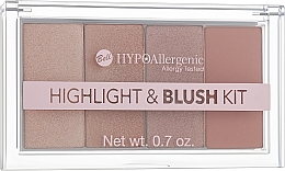 Makeup Palette - Bell Hypoallergenic Highlight & Blush Kit — photo N2