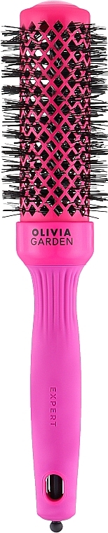 Blow Drying Hair Brush, 35 mm - Olivia Garden Expert Blowout Shine Pink — photo N1