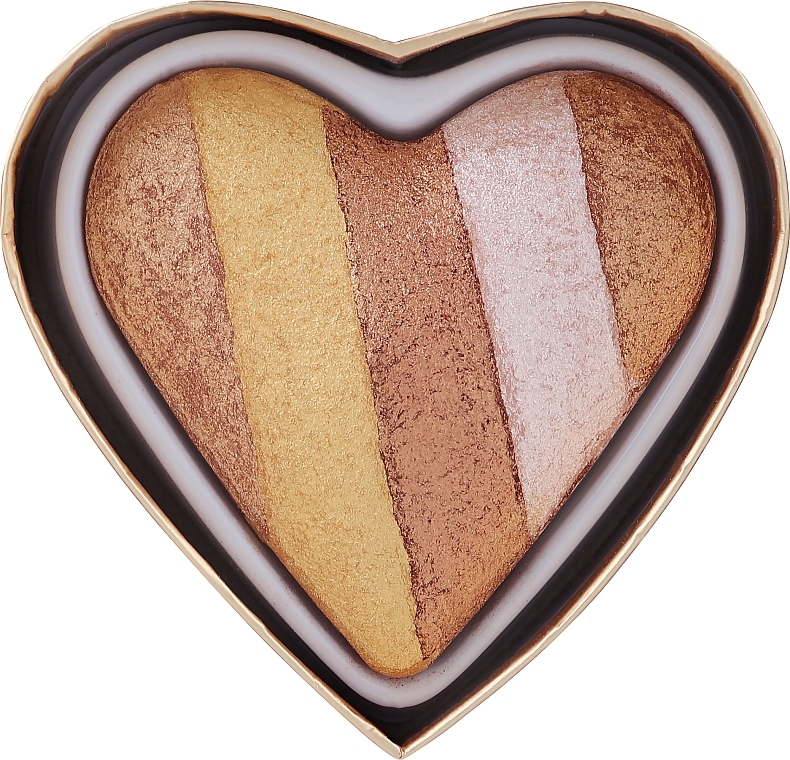 Face Highlighter - I Heart Revolution Blushing Hearts Highlighter — photo N1