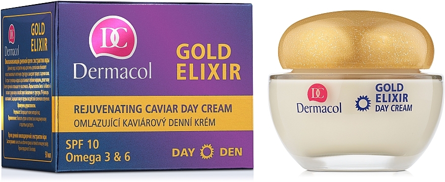 Rejuvenating Day Cream - Dermacol Gold Elixir Rejuvenating Caviar Day Cream — photo N1