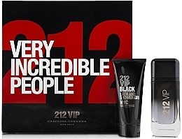 Fragrances, Perfumes, Cosmetics Carolina Herrera 212 VIP Black - Set (edp/100ml + sh/gel/100ml)	