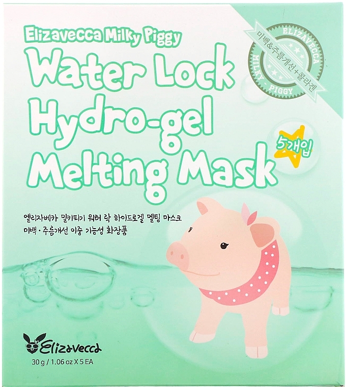 Hydrogel Face Mask - Elizavecca Face Care Milky Piggy Water Lock Hydrogel Melting Mask — photo N2