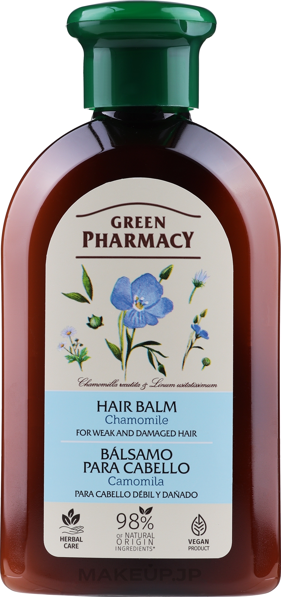 Chamomile & Linseed Oil Conditioner for Colored Hair - Green Pharmacy — photo 300 ml