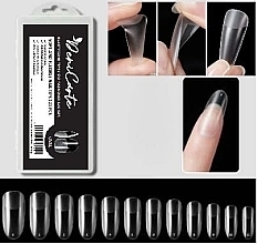 Fragrances, Perfumes, Cosmetics Flexible Transparent Nail Extension Tips 'Oval', 120 pcs. - Deni Carte Oval