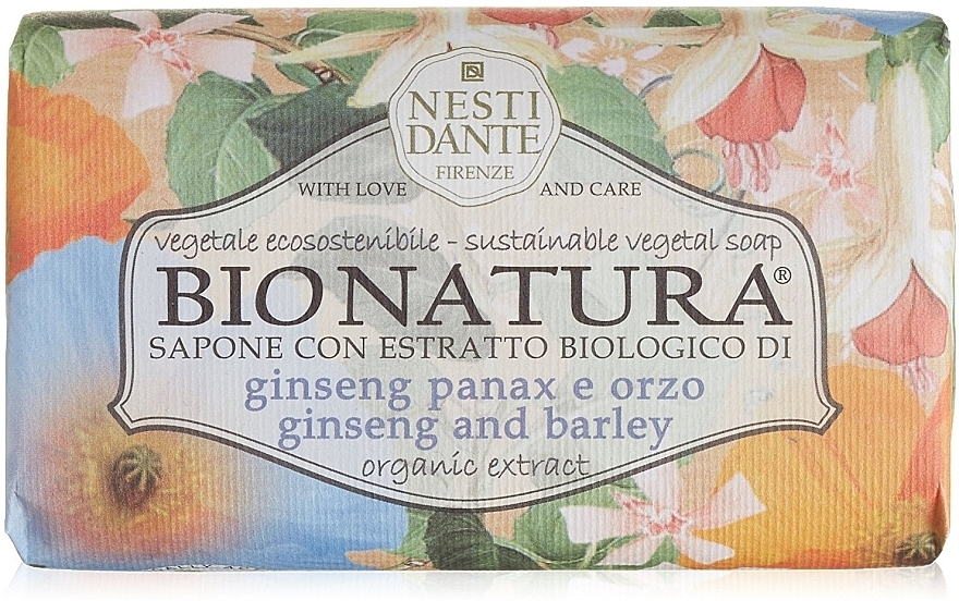 Soap "Ginseng & Barley" - Nesti Dante Bio Natura Ginseng & Barley Soap — photo N1