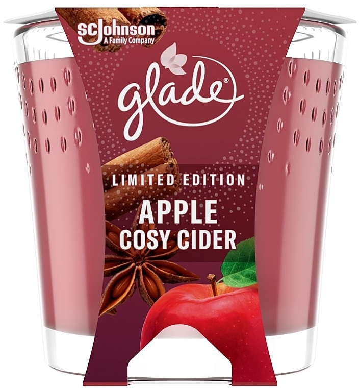Apple Cozy Cider Scented Candle - Glade Apple Cozy Cider Candle — photo N1