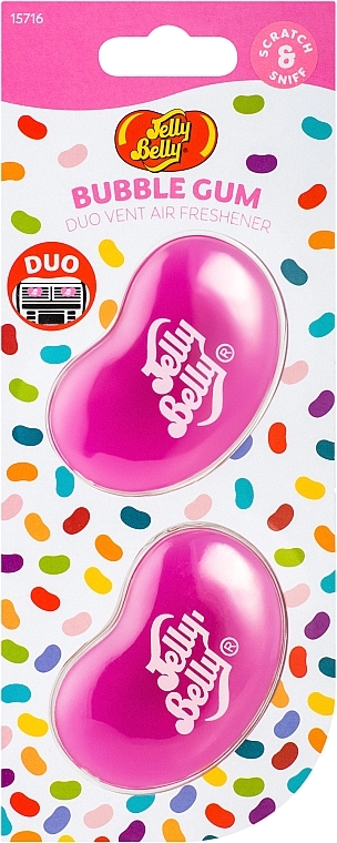 Car Air Freshener "Bubble Gum" - Jelly Belly — photo N1