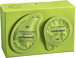 Fragrances, Perfumes, Cosmetics Set - Cafe Mimi Strengthening (mask/20ml + ser/5ml)