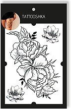 Temporary Tattoo "Dual Peony" - Tattooshka — photo N2