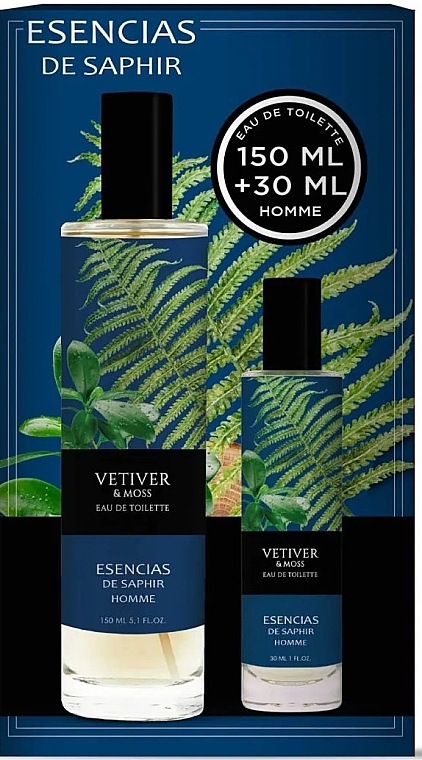 Saphir Vetiver & Moss - Set (edt/150ml + edt/30ml) — photo N1