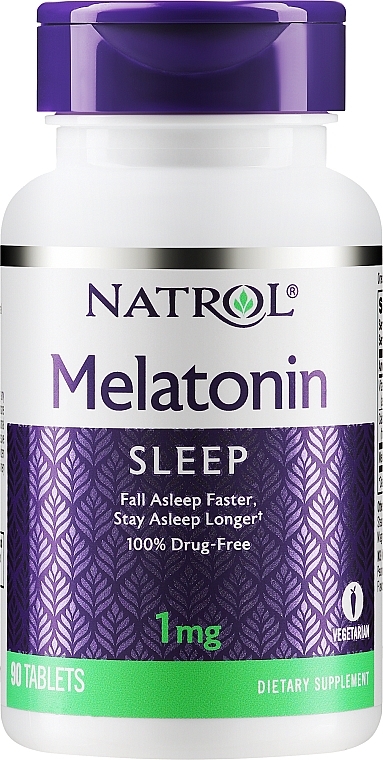 Melatonin Dietary Supplement, 90 Tabs - Natrol Melatonin Sleep — photo N1