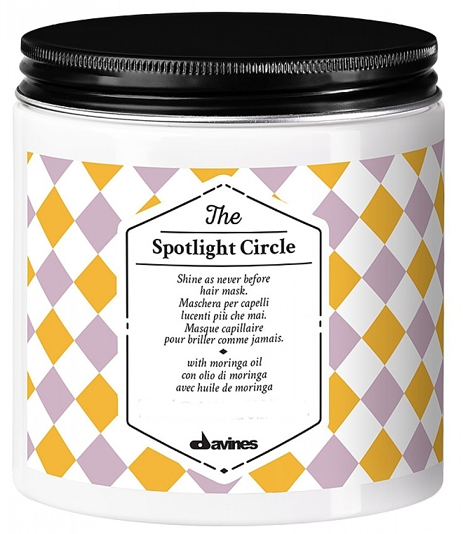 Max Hair Shine Mask - Davines Spotlight Circle Hair Mask — photo N2