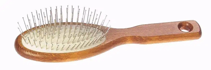 Hair Brush, 17.5*4.8cm - Wooden Hairbrush, 17.5 x 4.8 cm — photo N1