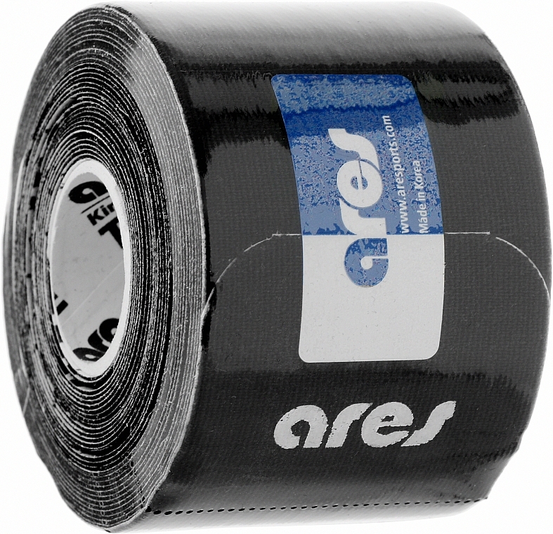 Kinesio Tape, black - Ares Kinesio Tape Precut — photo N1