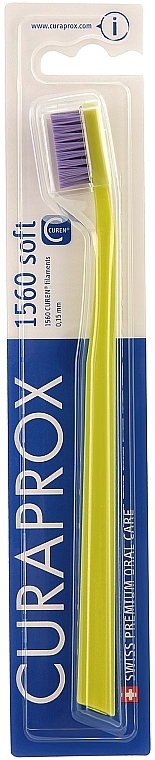 Toothbrush "Soft", light green-lilac - Curaprox — photo N1