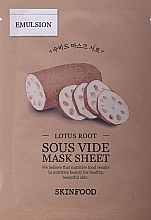 Lotus Root Facial Sheet Mask - Skinfood Lotus Root Sous Vide Mask Sheet — photo N1