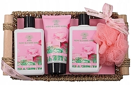 Fragrances, Perfumes, Cosmetics Aurora Peony & Cherry Amber Gift Set - Set, 5 products