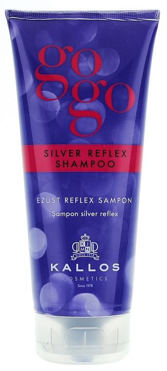 Gray Hair Shampoo - Kallos Cosmetics Gogo Silver Reflex Shampoo — photo N1