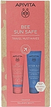 Fragrances, Perfumes, Cosmetics Set - Apivita Travel Set (gel/cr/100ml + milk/100ml)