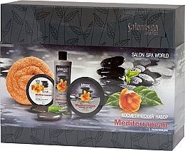 Fragrances, Perfumes, Cosmetics Cosmetic Set - Salon Professional SPA Collection Mediterranean (scr/300ml + cr/gel/300ml + cr/300ml + towel)