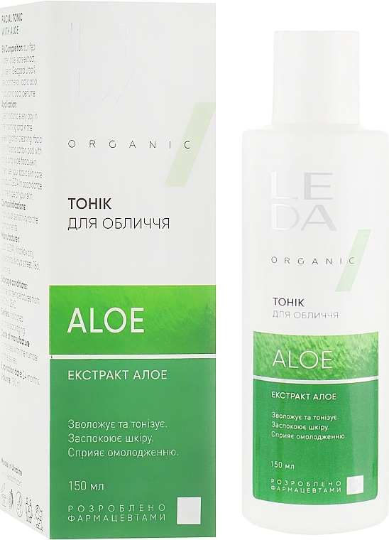 Facial Tonic with Aloe Extract - Leda Aloe Facial Tonic — photo N1