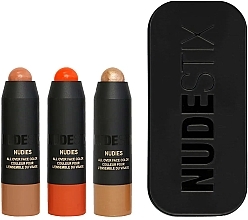 Fragrances, Perfumes, Cosmetics Set - Nudestix The Beachy Nudes Kit (blush/1.8g*3)