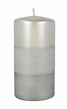 Fragrances, Perfumes, Cosmetics Satin Decorative Candle, 7x14cm, gray - Artman Atlas Candle Gray