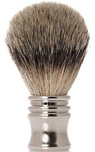 Shaving Brush with Chrome Metal Handle - Golddachs Shaving Brush, Finest Badger, Metal Chrome Handle, Silver — photo N1