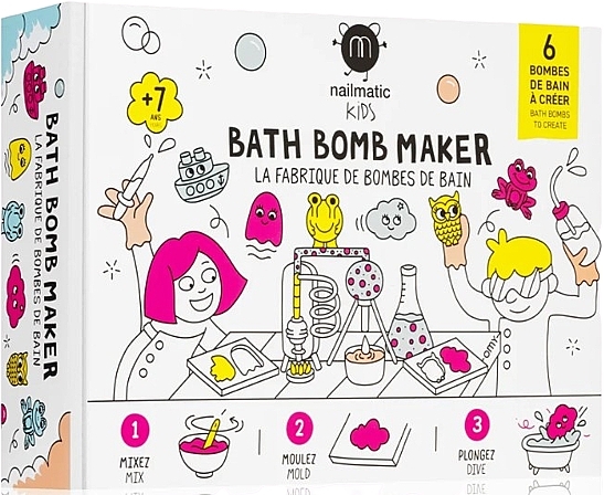 Bath Bomb Maker Set - Nailmatic DIY Kit Bath Bomb Maker — photo N1
