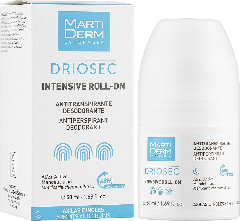 Roll-On Antiperspirant Deodorant - Martiderm Driosec Intensive Roll-on — photo N2