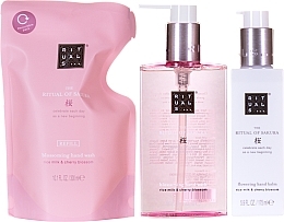 Fragrances, Perfumes, Cosmetics Set - Rituals The Ritual Of Sakura Luxurious Hand Care Set (h/wash/2x300ml + h/balm/175ml)