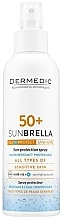 Fragrances, Perfumes, Cosmetics Sunscreen Spray - Dermedic Sunbrella Protective Spray Spf50+