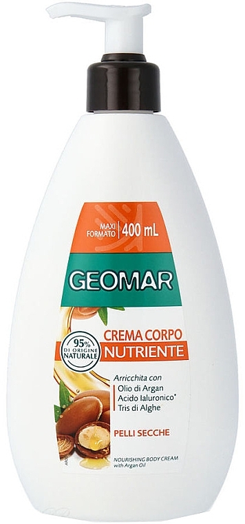 Nourishing Argan Oil Body Cream for Dry Skin - Geomar — photo N1