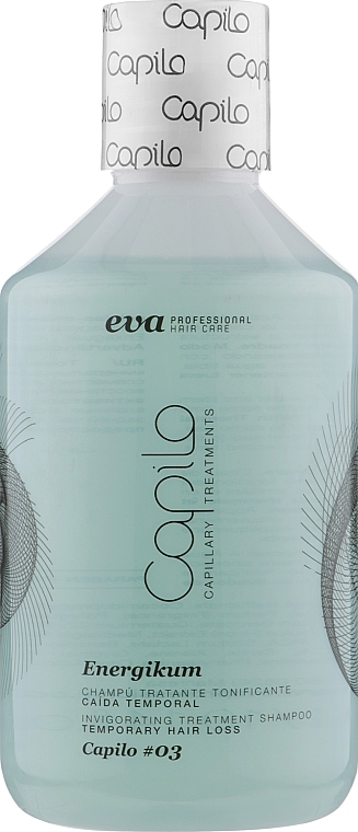 Therapeutic Shampoo for Temporary Hair Loss - Eva Professional Capilo Energikum Shampoo №03 — photo N1