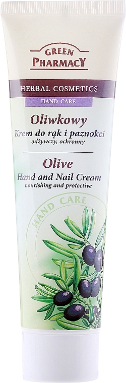 Hand and Nail Cream "Olive Oil and Goji" - Green Pharmacy — photo N4