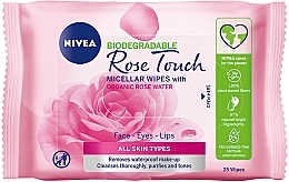 Makeup Remover Wipes with Rose Water - NIVEA Micellair Skin Breathe Makeup — photo N1