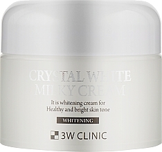 Fragrances, Perfumes, Cosmetics Face Cream "Brightness & Radiance" - 3W Clinic Crystal White Milky Cream