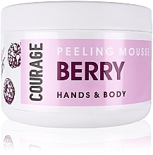 Fragrances, Perfumes, Cosmetics Hand & Body Peeling Mousse "Berry" - Courage Hands&Body Berry Peeling Mousse