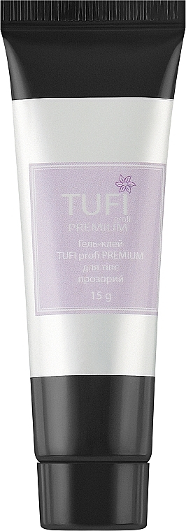 Transparent Gel Glue for Nail Tips - Tufi Profi Premium — photo N1