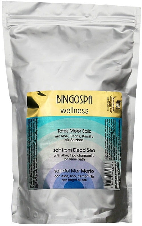 Dead Sea Salt with Aloe Vera, Chamomile & Flax - BingoSpa The Salt From The Dead Sea — photo N1