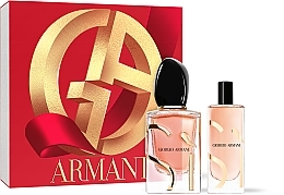 Giorgio Armani Si Intense Refillable - Set (edp/50ml + edp/15ml) — photo N1