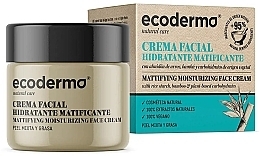 Fragrances, Perfumes, Cosmetics Mattifying Moisturising Face Cream - Ecoderma Mattifying Moisturizing Face Cream