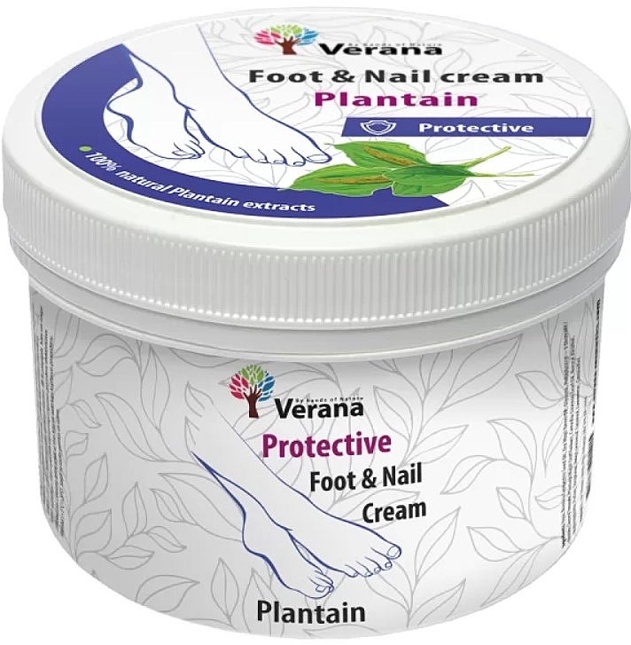 Protective Foot & Nail Cream 'Plantain' - Verana Protective Foot & Nail Cream Plantain — photo N1