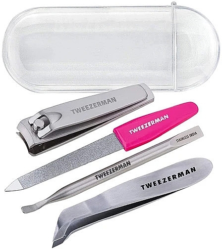 Manicure Kit, 4 items - Tweezerman Mini Nail Rescue Kit 4 Pieces — photo N2