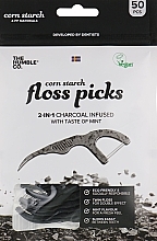 Fragrances, Perfumes, Cosmetics Dental Floss with a Handle, Black - The Humble Co. Dental Floss Picks