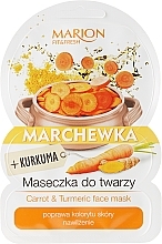 Fragrances, Perfumes, Cosmetics Face Mask "Carrots and Turmeric" - Marion Fit & Fresh Carrot & Turmeric Face Mask