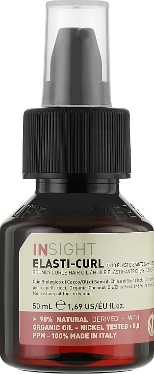 Bouncy & Shiny Curls Oil - Insight Elasti-Curl Bouncy Curls Hair Oil — photo N1