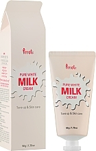 Milk Protein Moisturizing & Brightening Face Cream - Prreti Pure White Milk Cream — photo N2